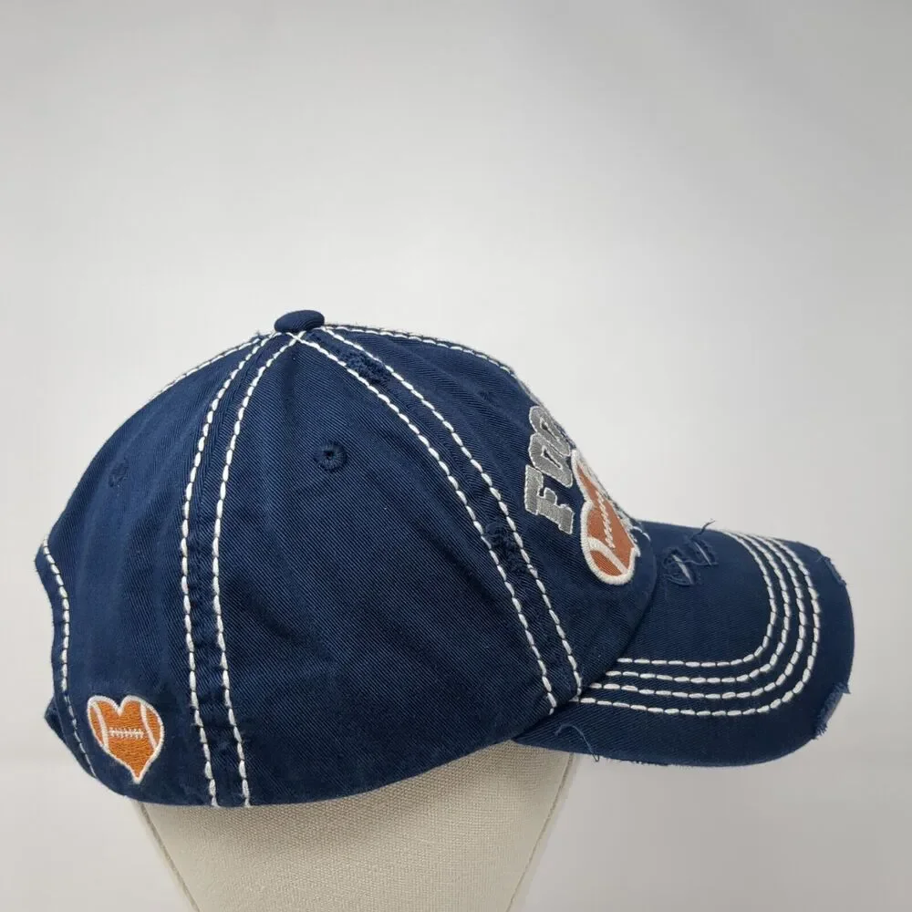 Football Mama May Yell Loudly Strapback Hat Blue OS KB ETHOS Vintage